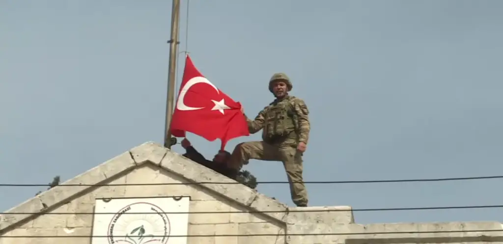 Afrin Town Centre Under Fire