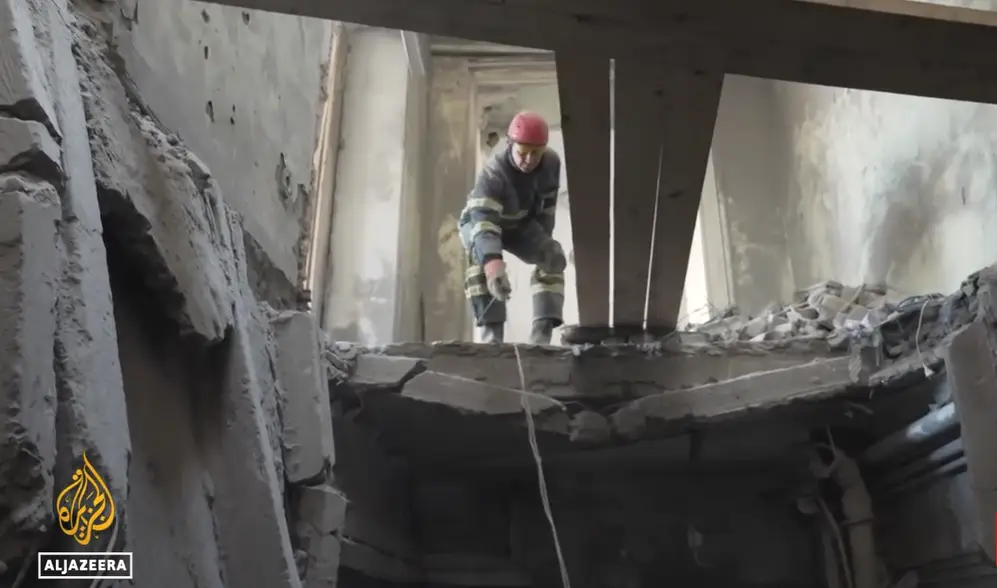Shelling in Ukraine Kharkiv